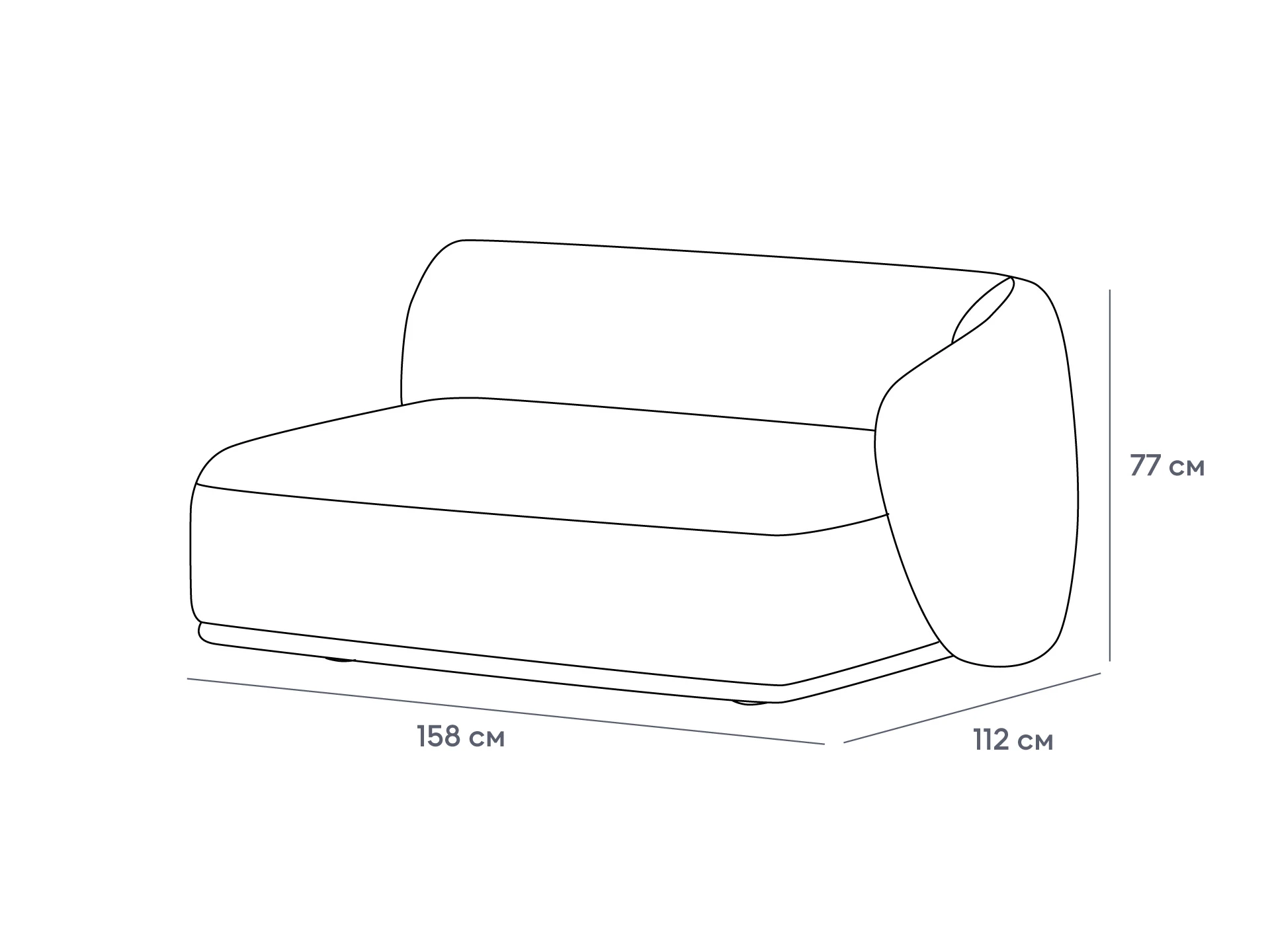 Завершение прямое Fabro 1500 правое 851372  - фото 3