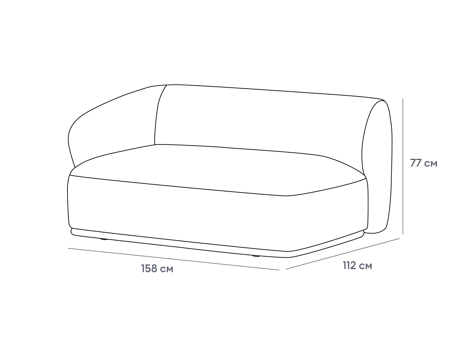 Завершение прямое Fabro 1500 левое 851390  - фото 3