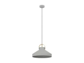 Подвесной светильник ESTEPONA, 1X40W (E27), серый, матовая латунь, 390226 851943