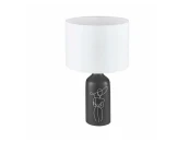 Настольная лампа VINOZA, 1x40W (E27), керамика, черный, 43823 852055