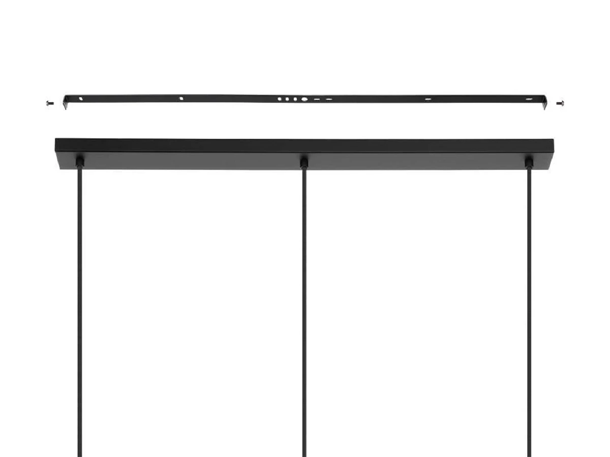 Люстра AMSFIELD 1 3X40W (E27), L960, B260, H1100, сталь, черный/дерево, 43863 852076  - фото 4