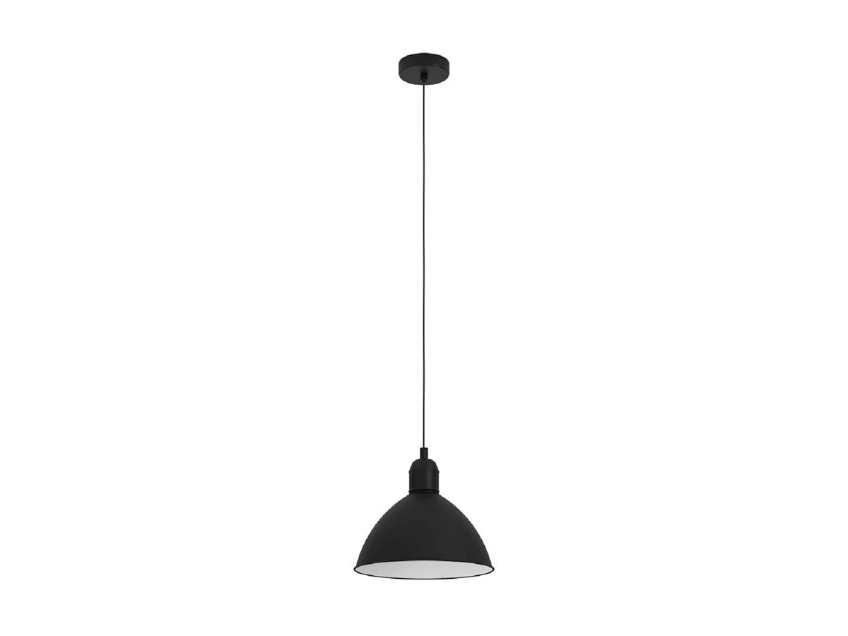 Подвесной светильник PRIDDY, 1X40W(E27), H1100, D305, черный, белый, 43878 852096