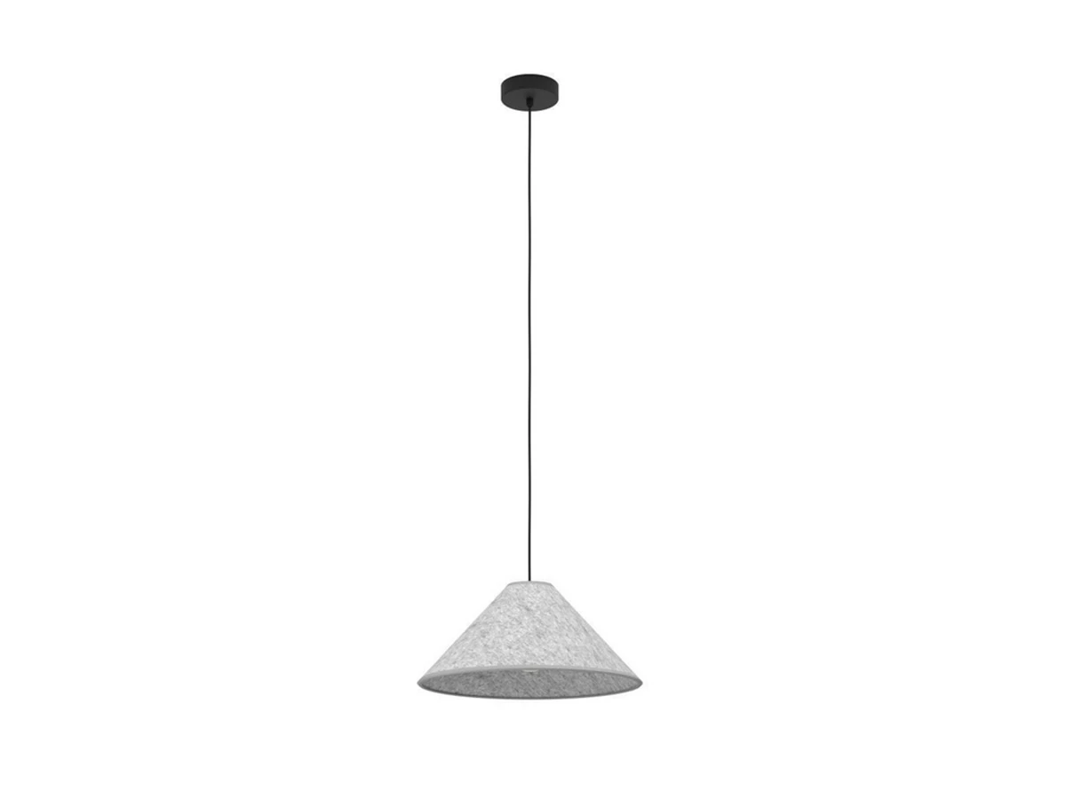 Подвесной светильник ALSAGER, 1X40W (E27), D410, сталь, черный/фетр, серый, 43984 852159
