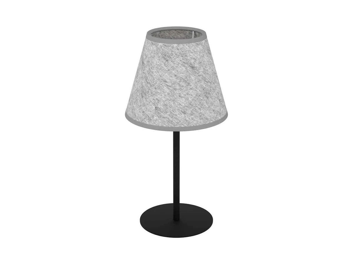 Настольная лампа ALSAGER, 1X40W (E27), H395, сталь, черный/фетр, серый, 43986 852161  - фото 1