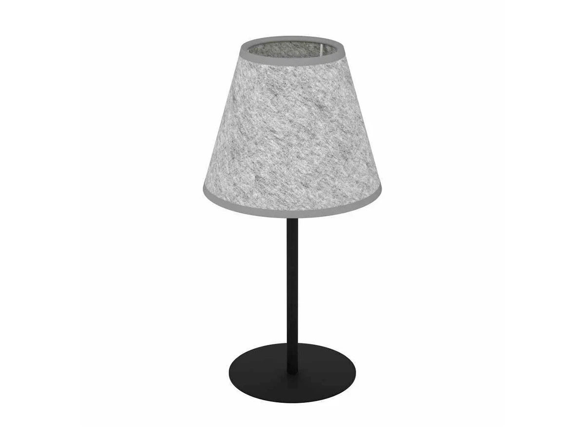 Настольная лампа ALSAGER, 1X40W (E27), H395, сталь, черный/фетр, серый, 43986 852161  - фото 4