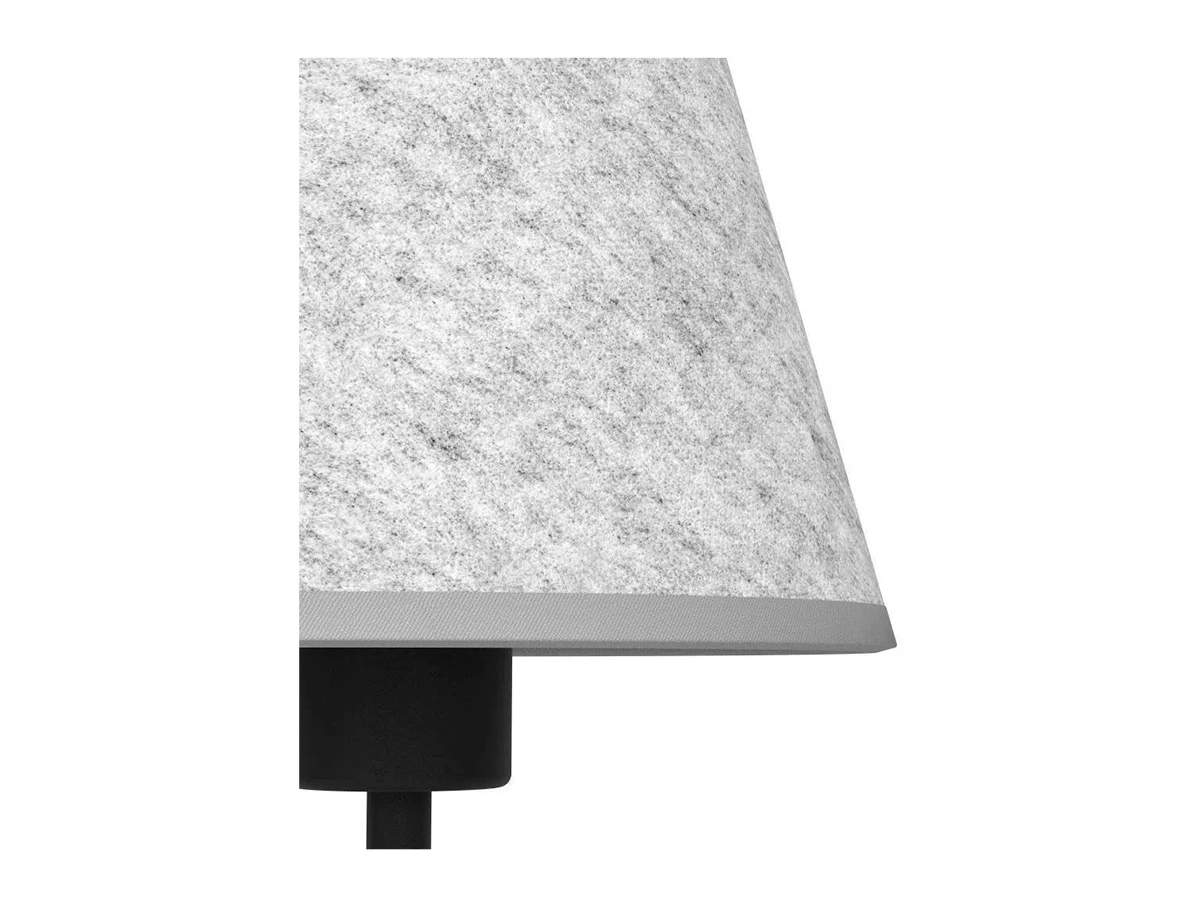 Настольная лампа ALSAGER, 1X40W (E27), H395, сталь, черный/фетр, серый, 43986 852161  - фото 2