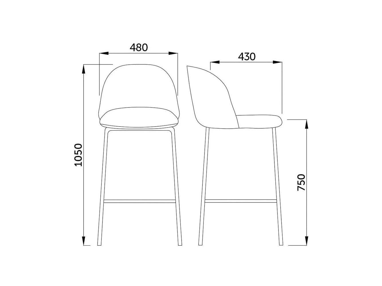 Стул ICON барный 625271