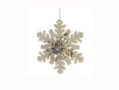Елочное украшение Снежинка ажур