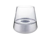 Декоративный подсвечник с cеребряным напылением