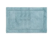 Коврик для ванной из хлопка ворсовый голубого цвета 855414