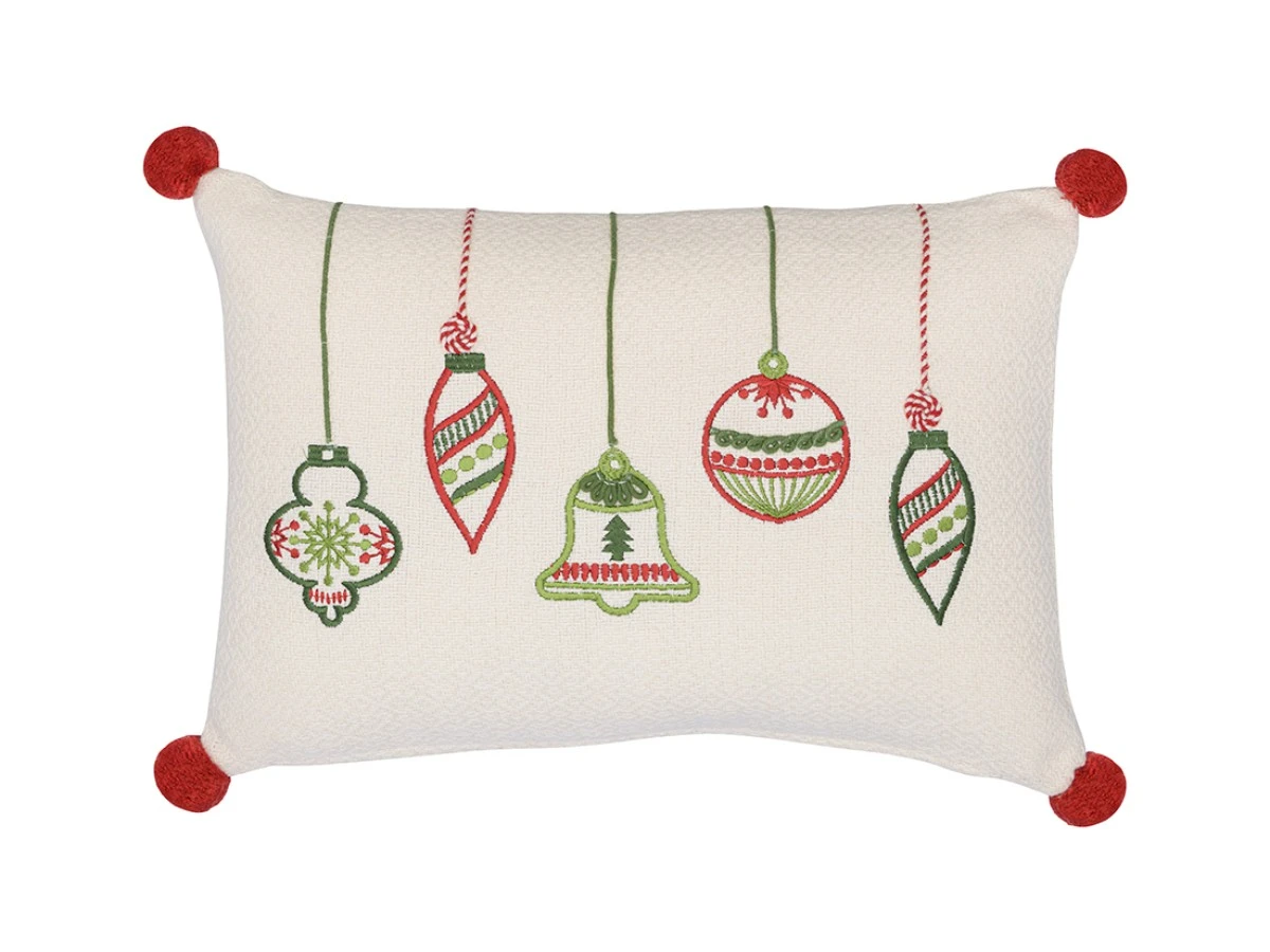 Подушка декоративная с вышивкой Christmas decorations 855459