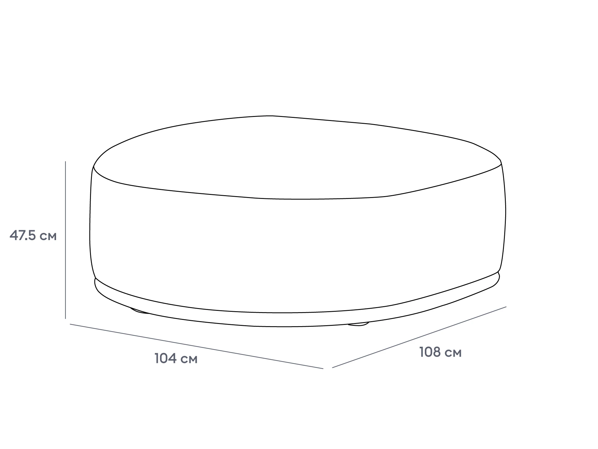 Пуф торцевой Fabro 856690  - фото 9