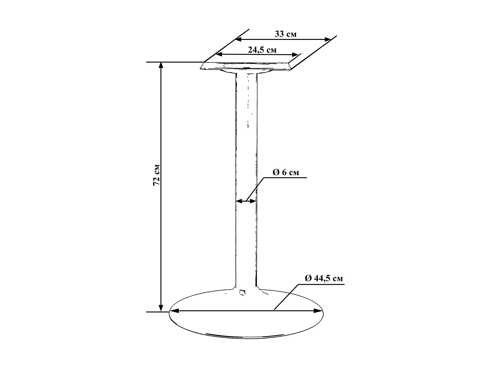 Подстолье обеденное  ALAN BLACK 860335  - фото 3