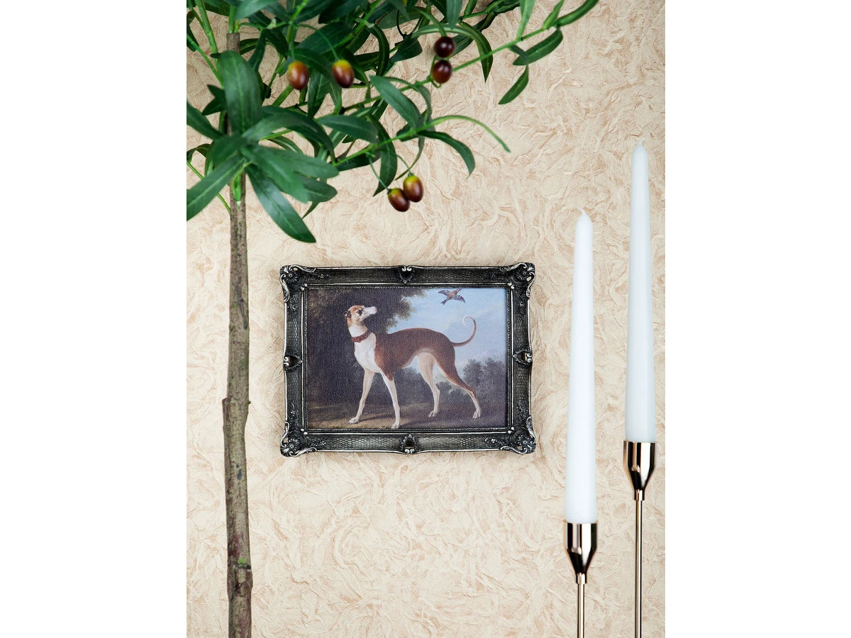 Картина в раме, масло, под старину 861267  - фото 3