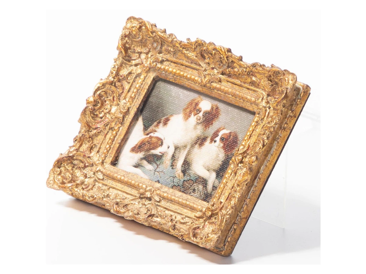 Картина в раме, масло, под старину 861360