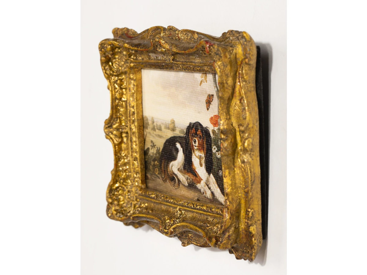 Картина в раме, масло, под старину 861372