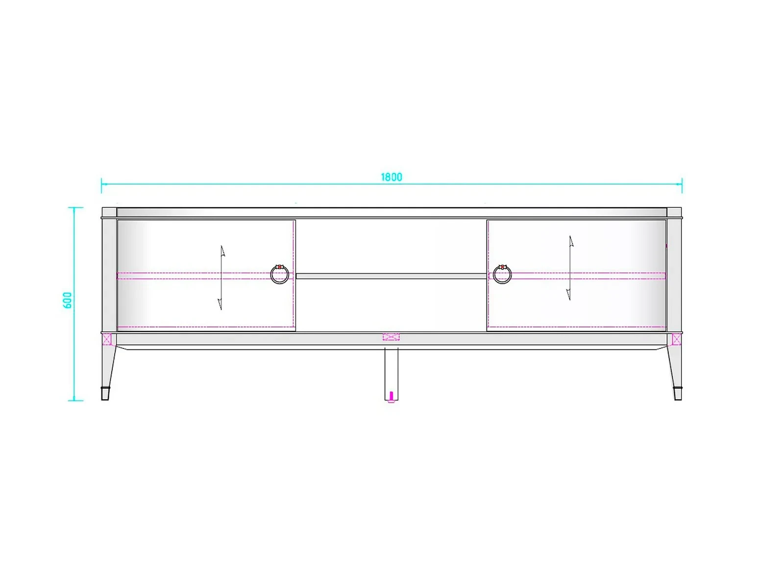 ТВ тумба Modena 632226  - фото 4