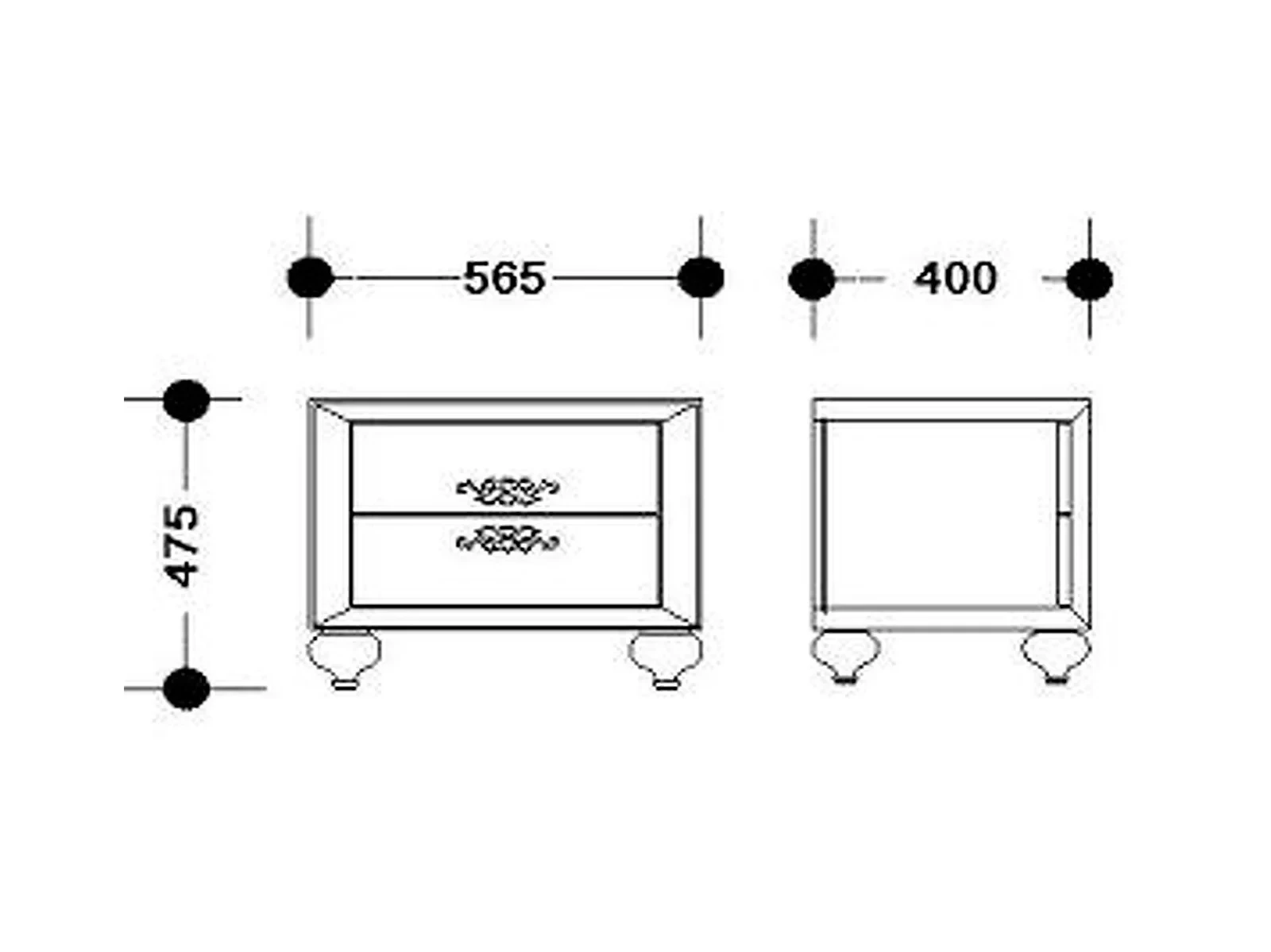 Прикроватная тумбочка Palermo 632430  - фото 4