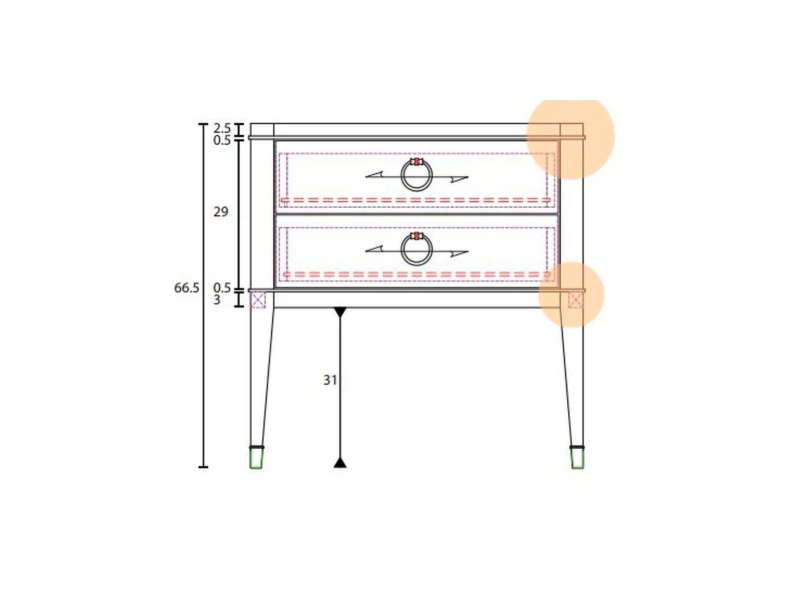 Прикроватная тумбочка Modena 632444  - фото 6