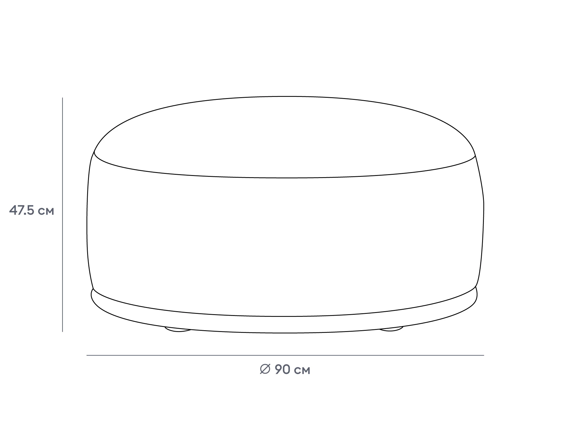 Пуф круглый Fabro 865318  - фото 7