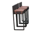 Плетеный барный стул