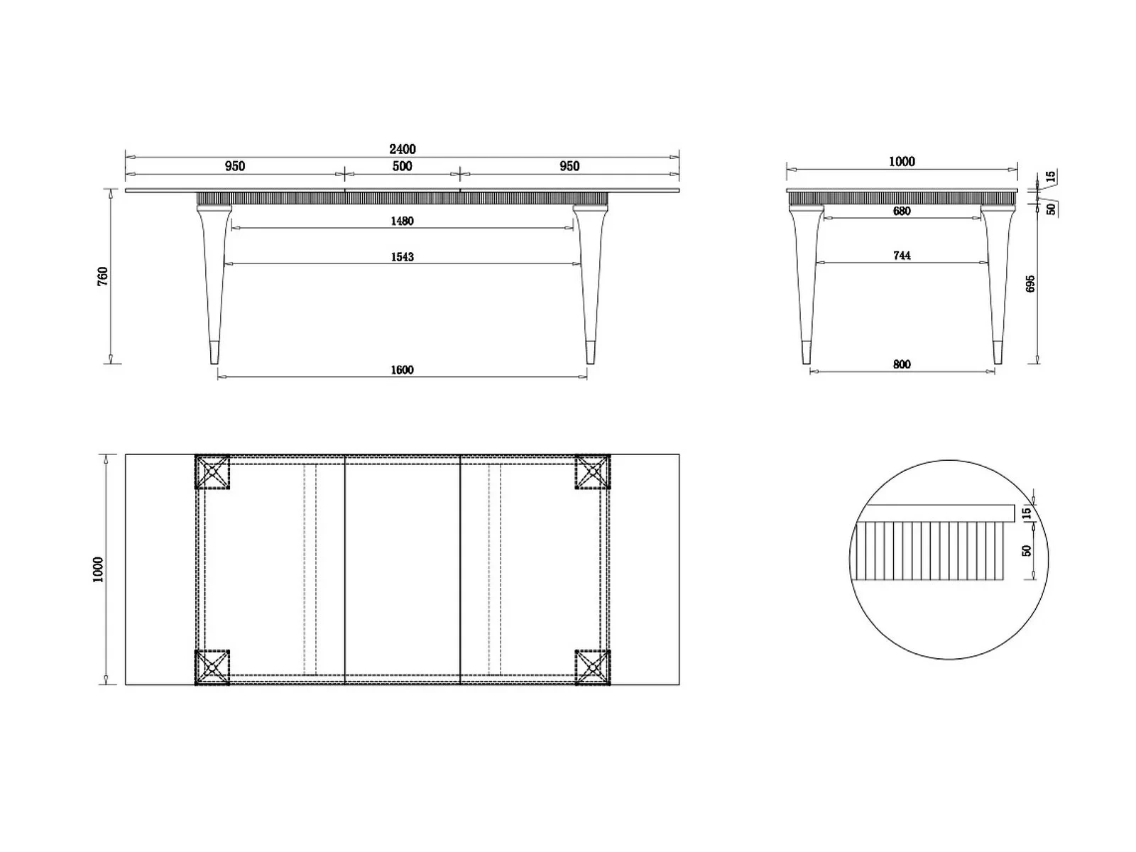 Обеденный стол Rimini 632623  - фото 6