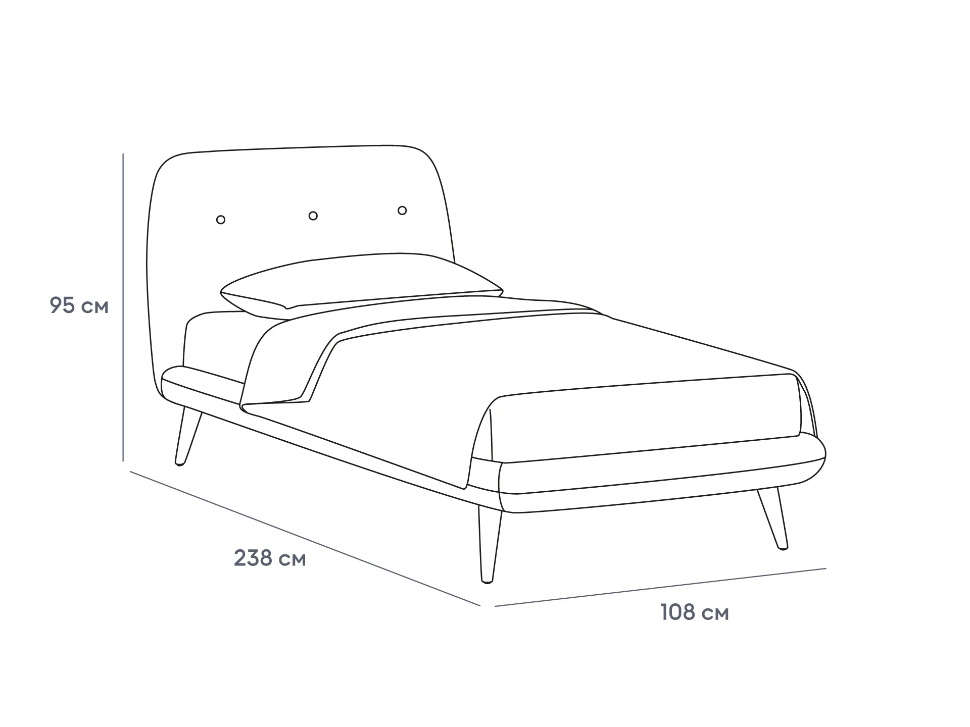 Кровать Loa 900 870410  - фото 8