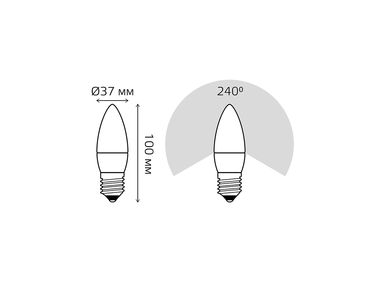 Лампа Gauss LED Elementary 873440  - фото 5