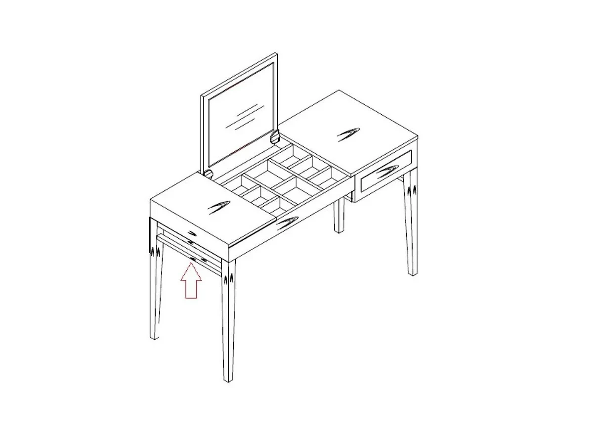 Туалетный столик 633641  - фото 6