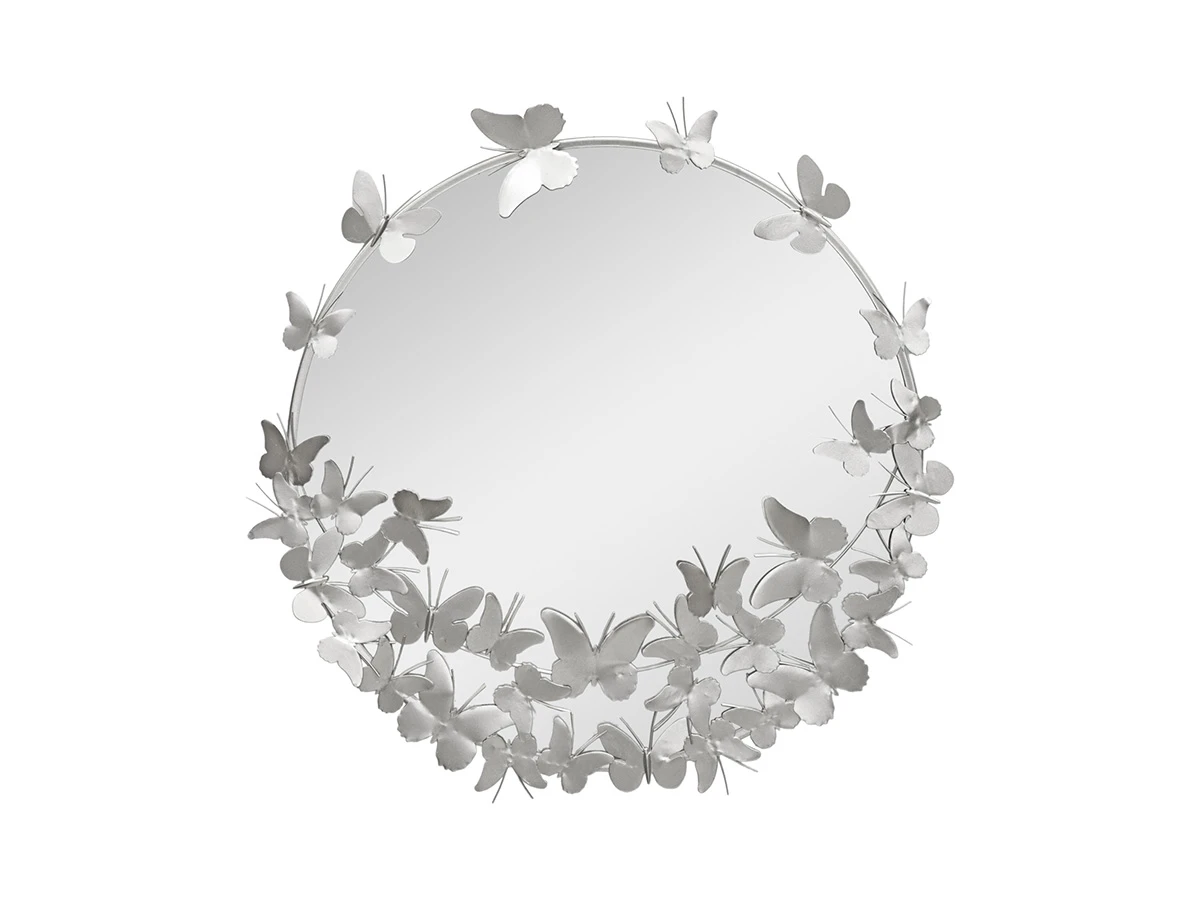 Зеркало настенное с бабочками 65х2х65см 874297