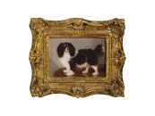 Картина в раме, масло, под старину