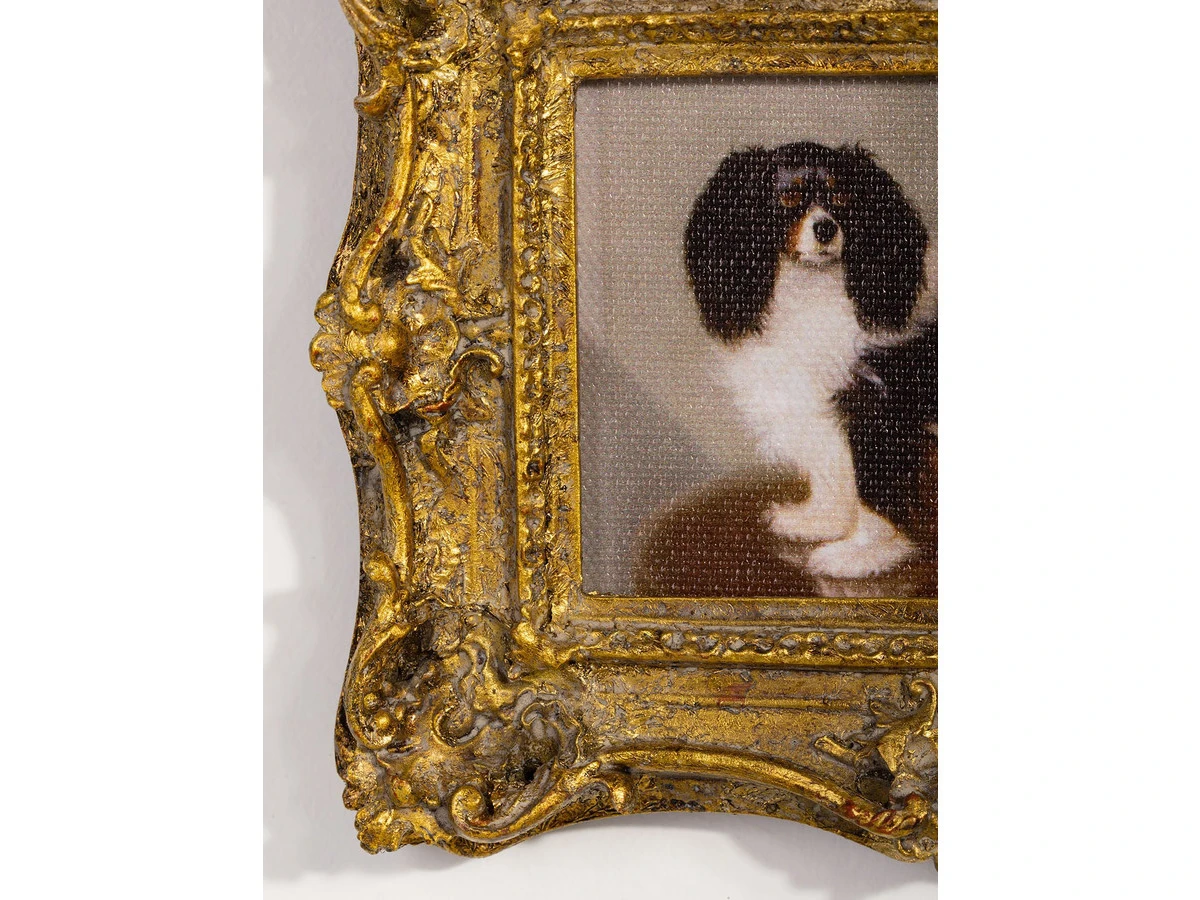 Картина в раме, масло, под старину 874572  - фото 4