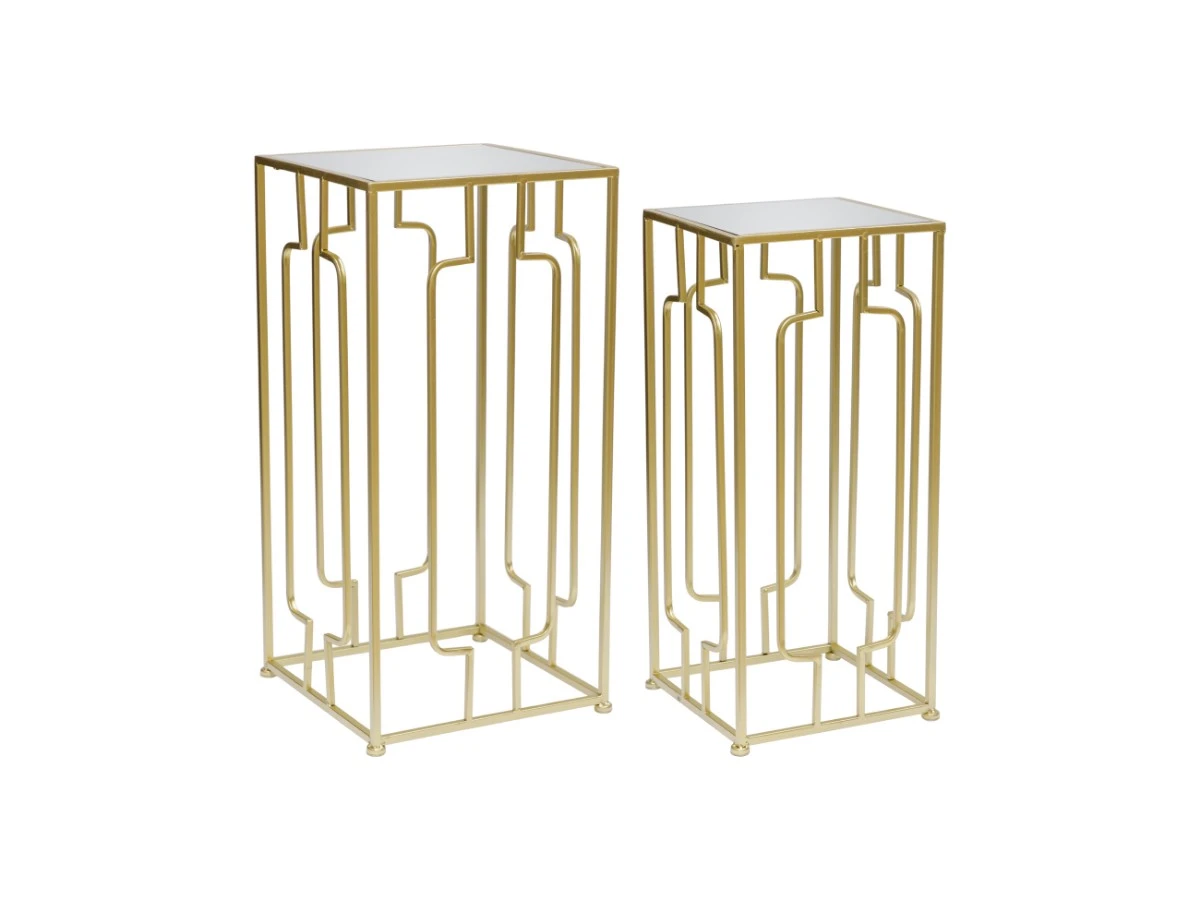 Столики интерьерные с зеркальной столешницей, набор 876167  - фото 1