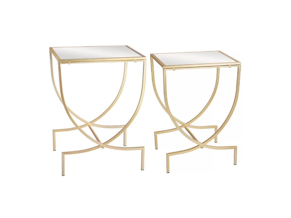 Столики приставные с зеркальной столешницей, набор 876261  - фото 1