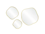 Сет из 3-х зеркал Organic Panno Gold