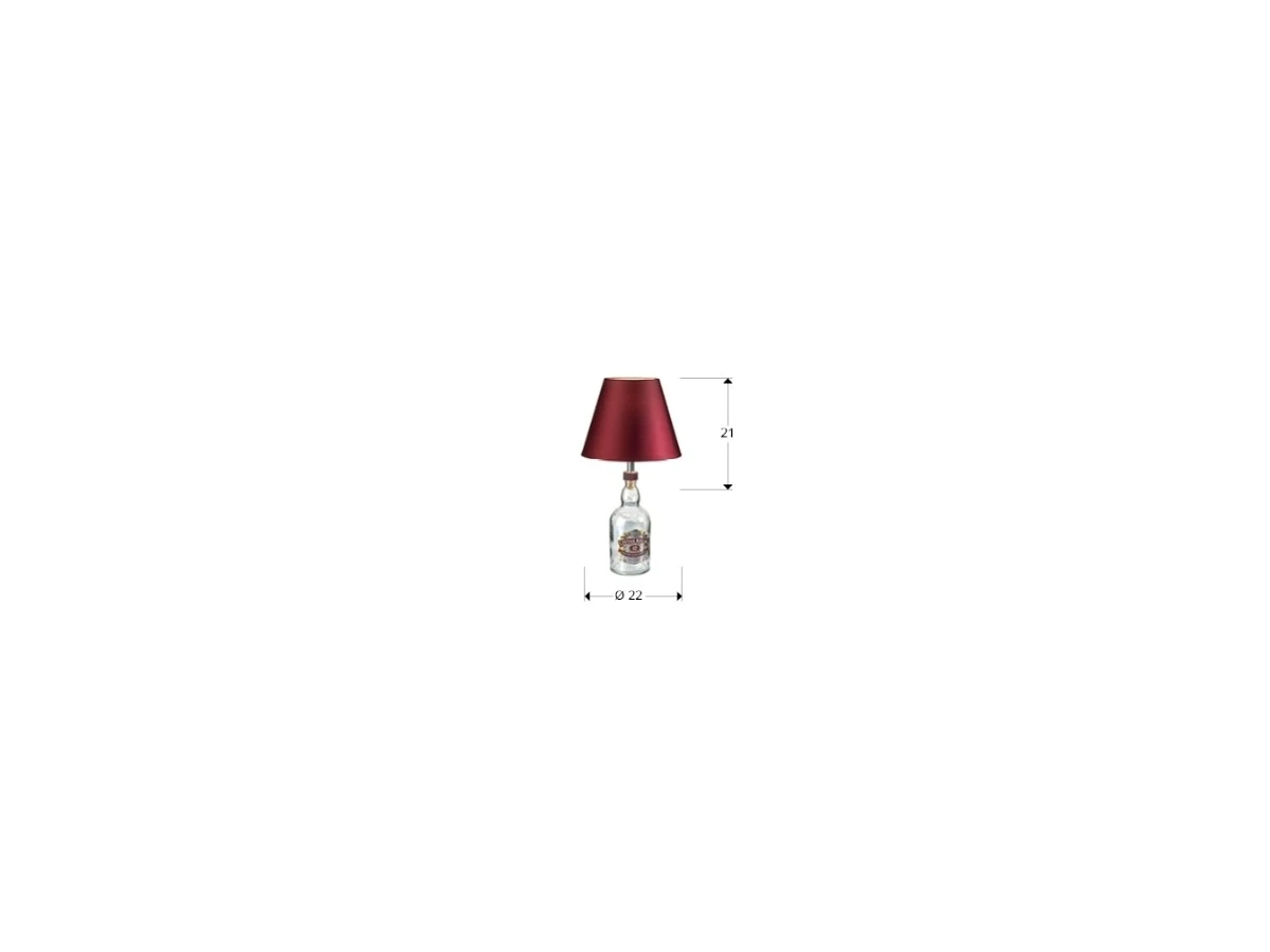 Настольная лампа Liquor Dessert Kit гранатовый абажур 879767  - фото 2