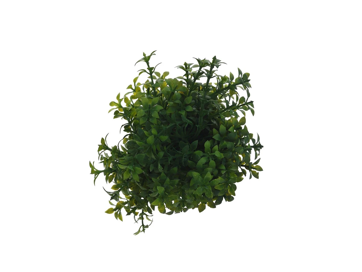 Цветок искусственный Зелень в белом горшке 880040  - фото 4