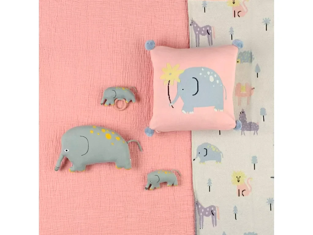 Игрушка мягкая вязаная Слоник Lou 635815  - фото 8