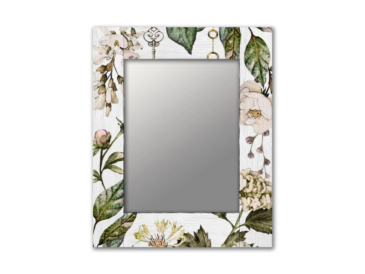 Зеркало Белые цветы 881807