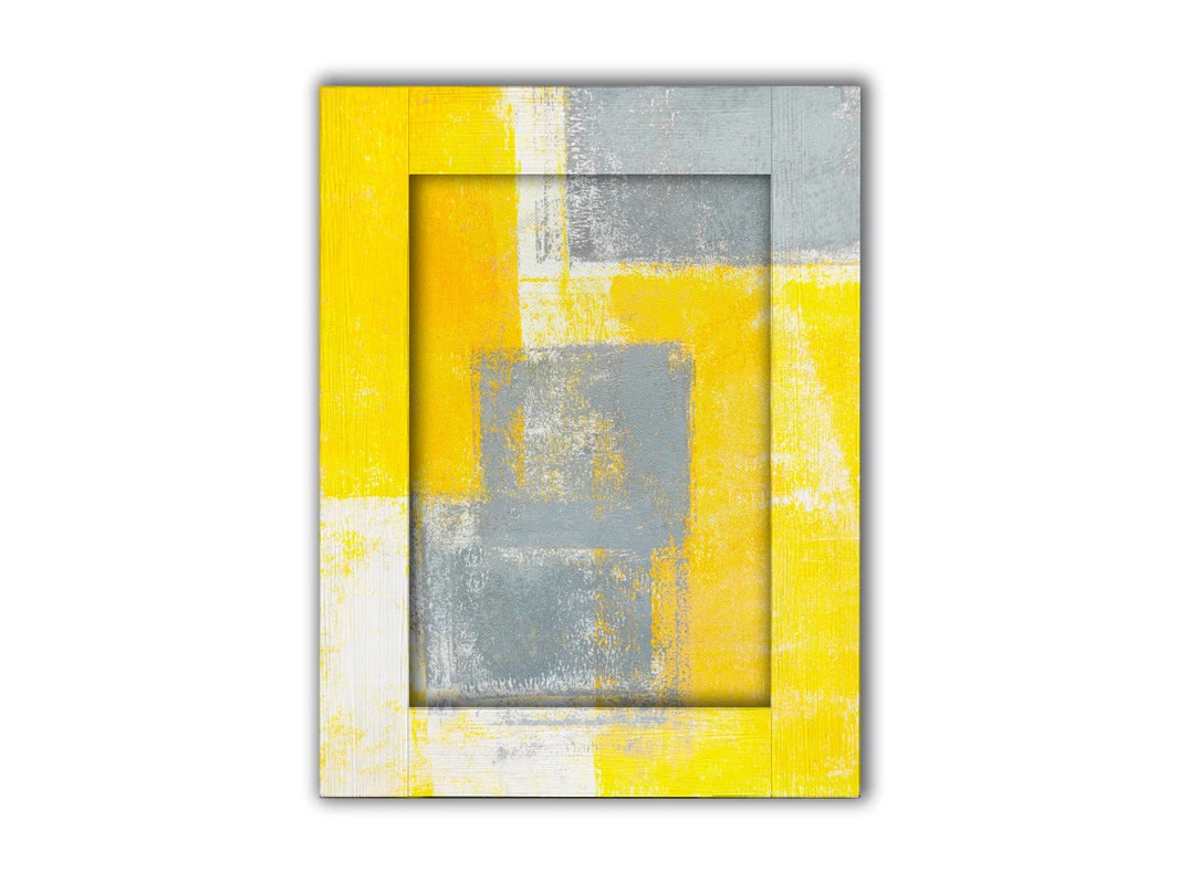 Картина Желтый и серый 881961