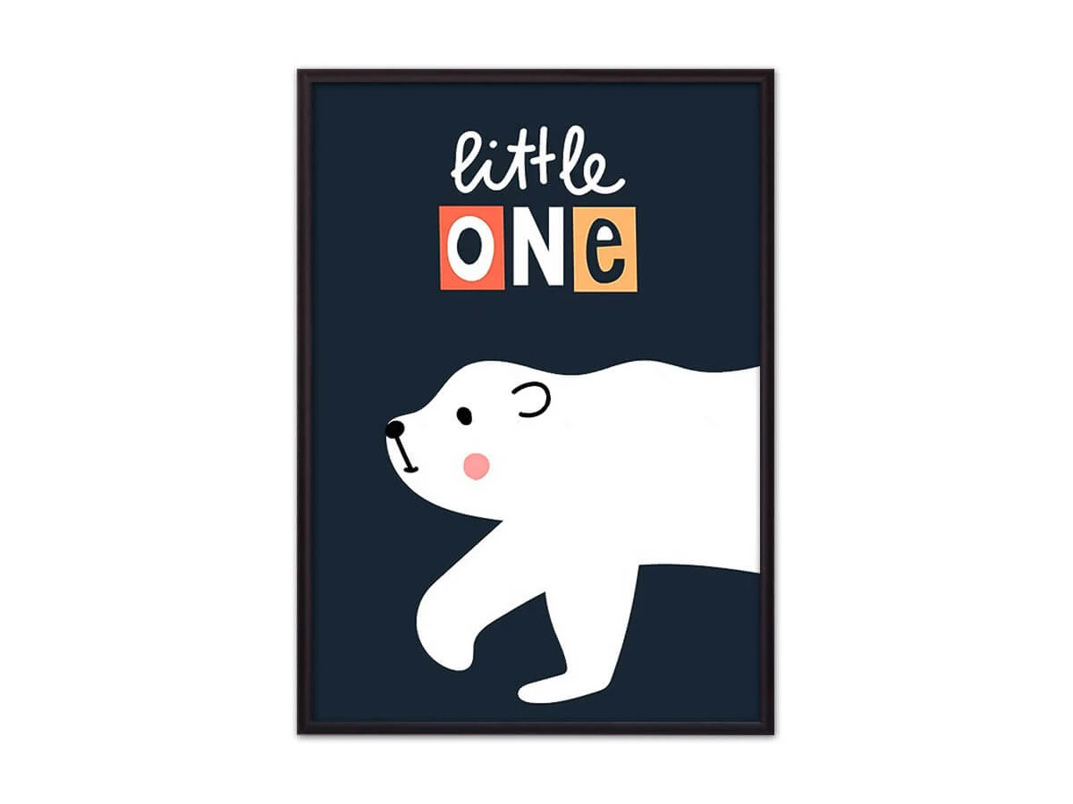 Постер Белый медведь Little one 882242
