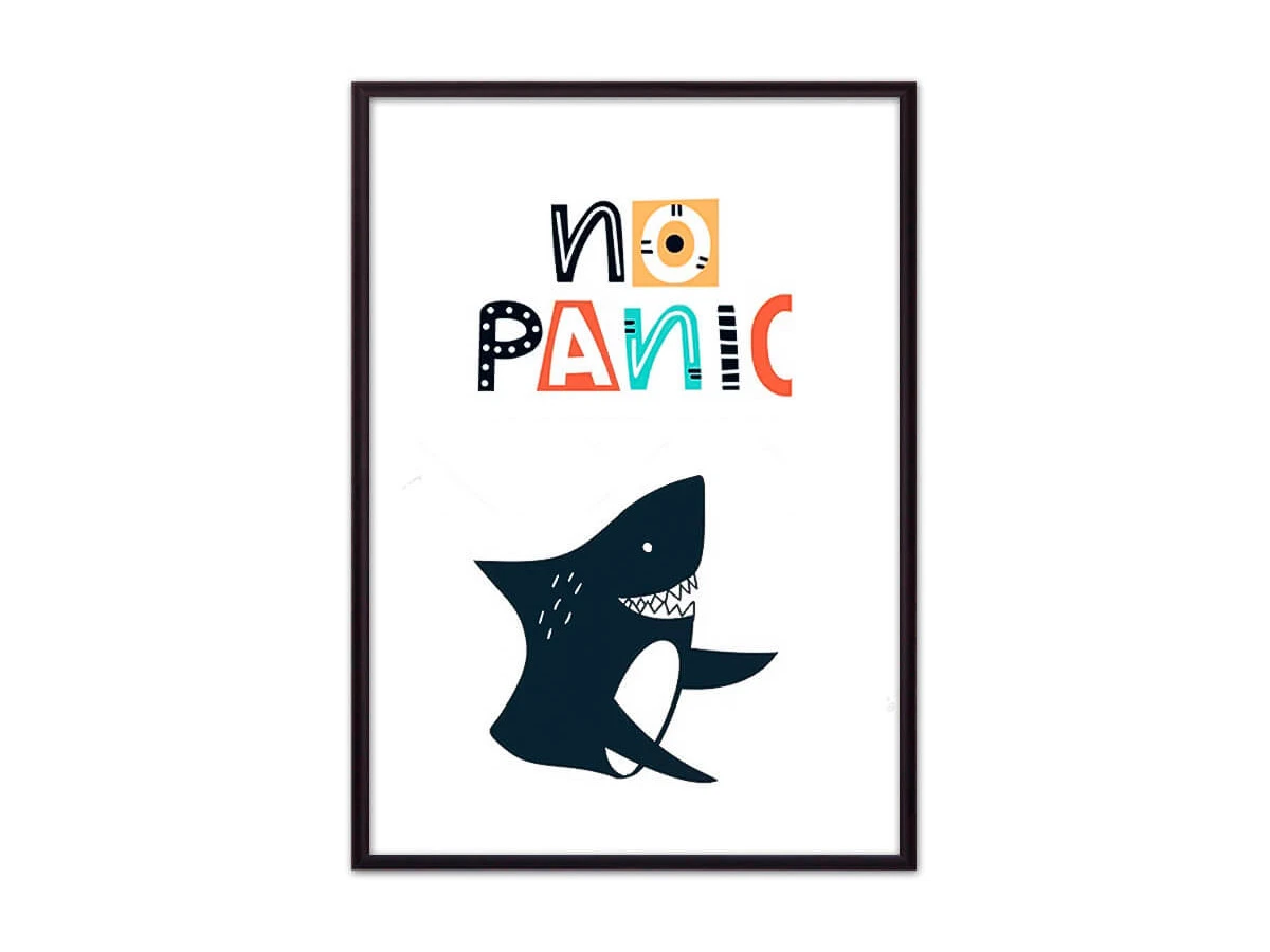 Постер Акула No panic 882330