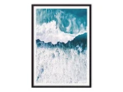 Постер в рамке Голубая волна