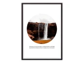 Постер в рамке Водопад в Исландии