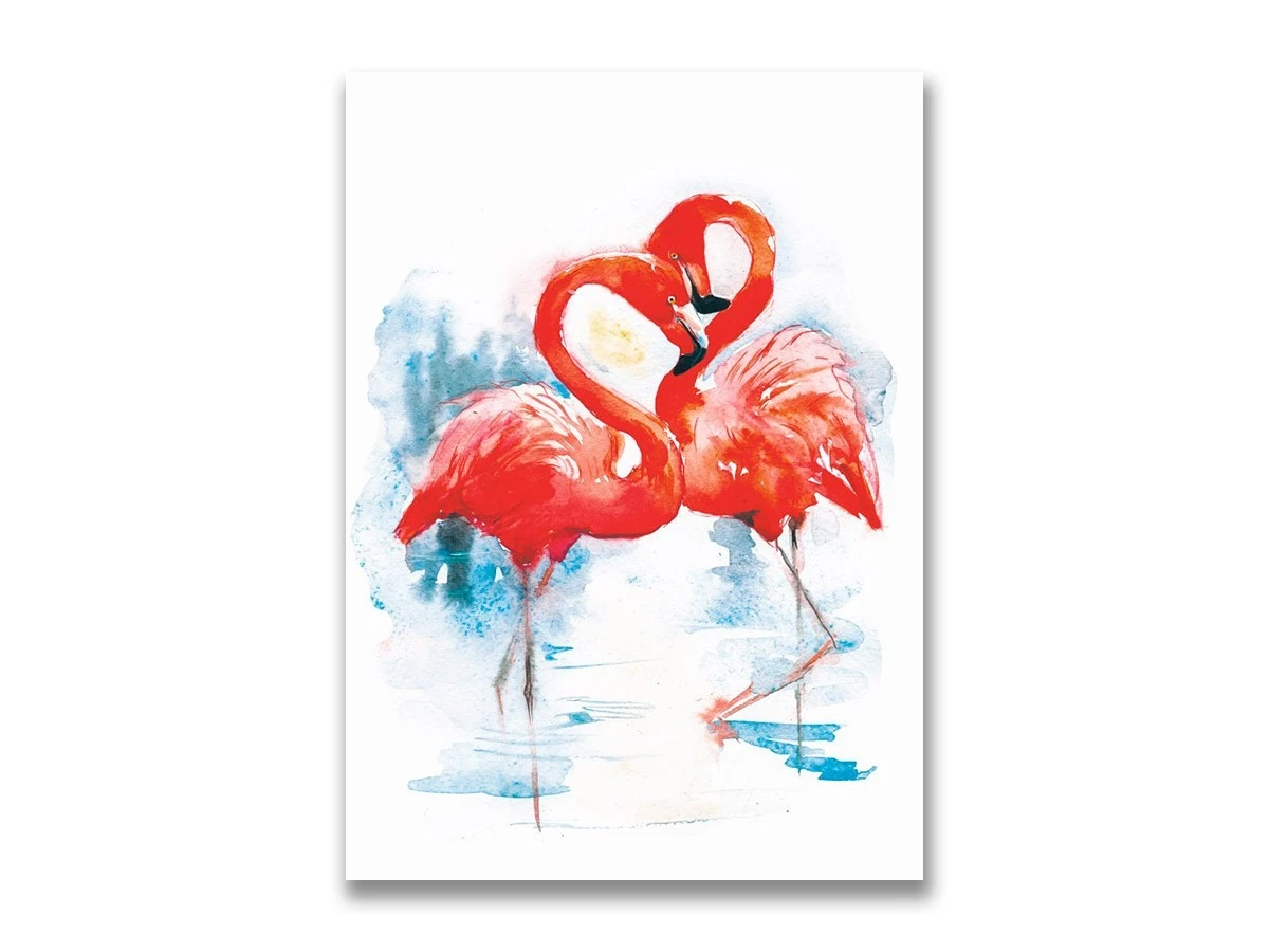 Картина на холсте Пара фламинго 883367