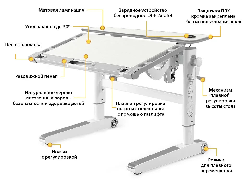 Детский стол Mealux Ergowood - L Multicolor TG Energy 635072 – купить по  цене 44 900 ₽ в Москве в интернет-магазине ogogo.ru