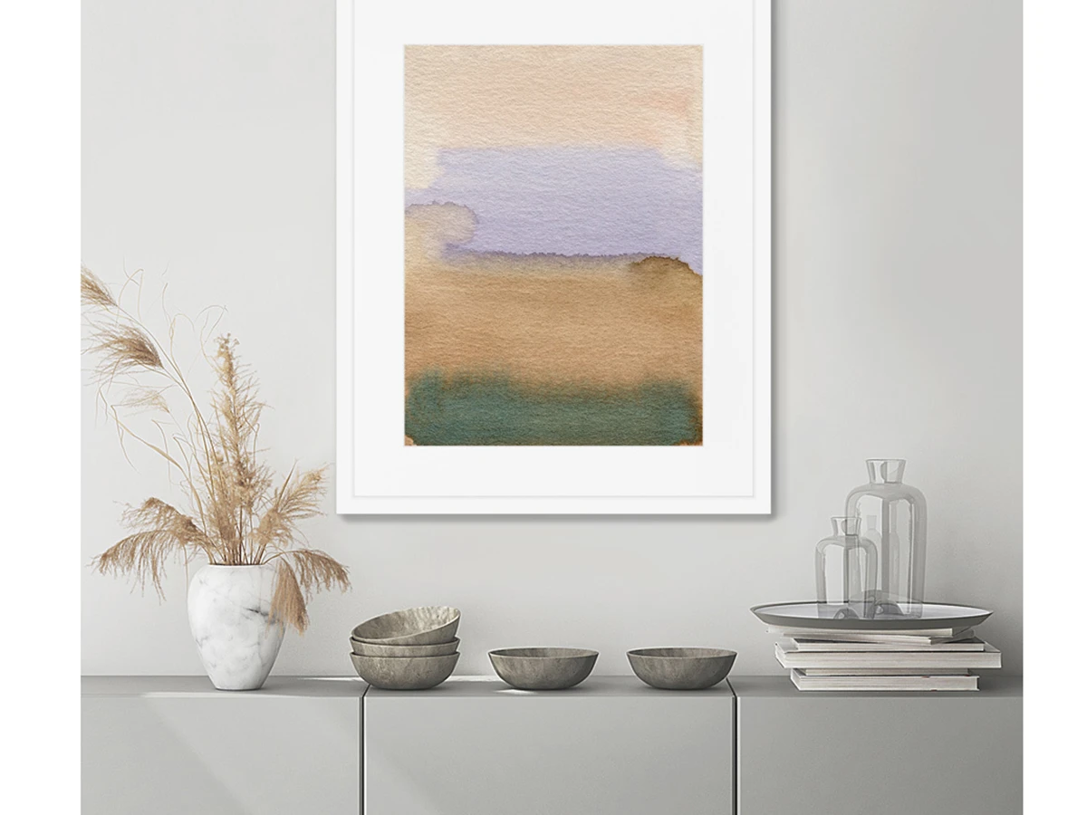 Репродукция картины в раме August evening sky 635107