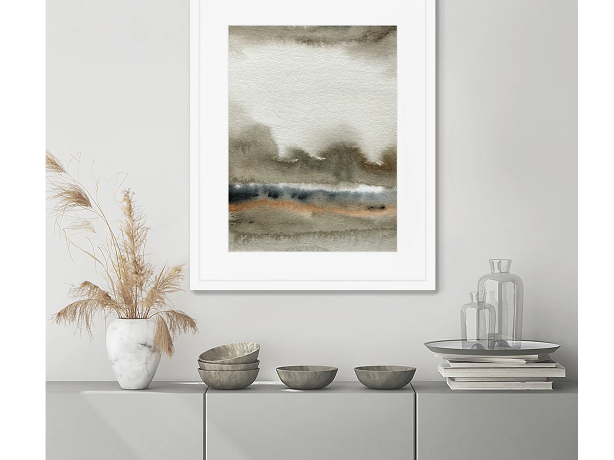 Репродукция картины в раме Autumn colors landscape 635108