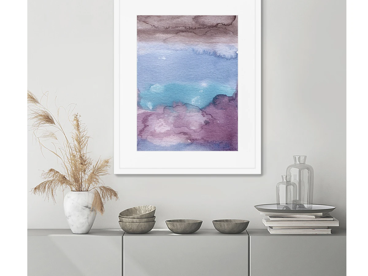 Репродукция картины в раме Clouds, view from the plane 635111