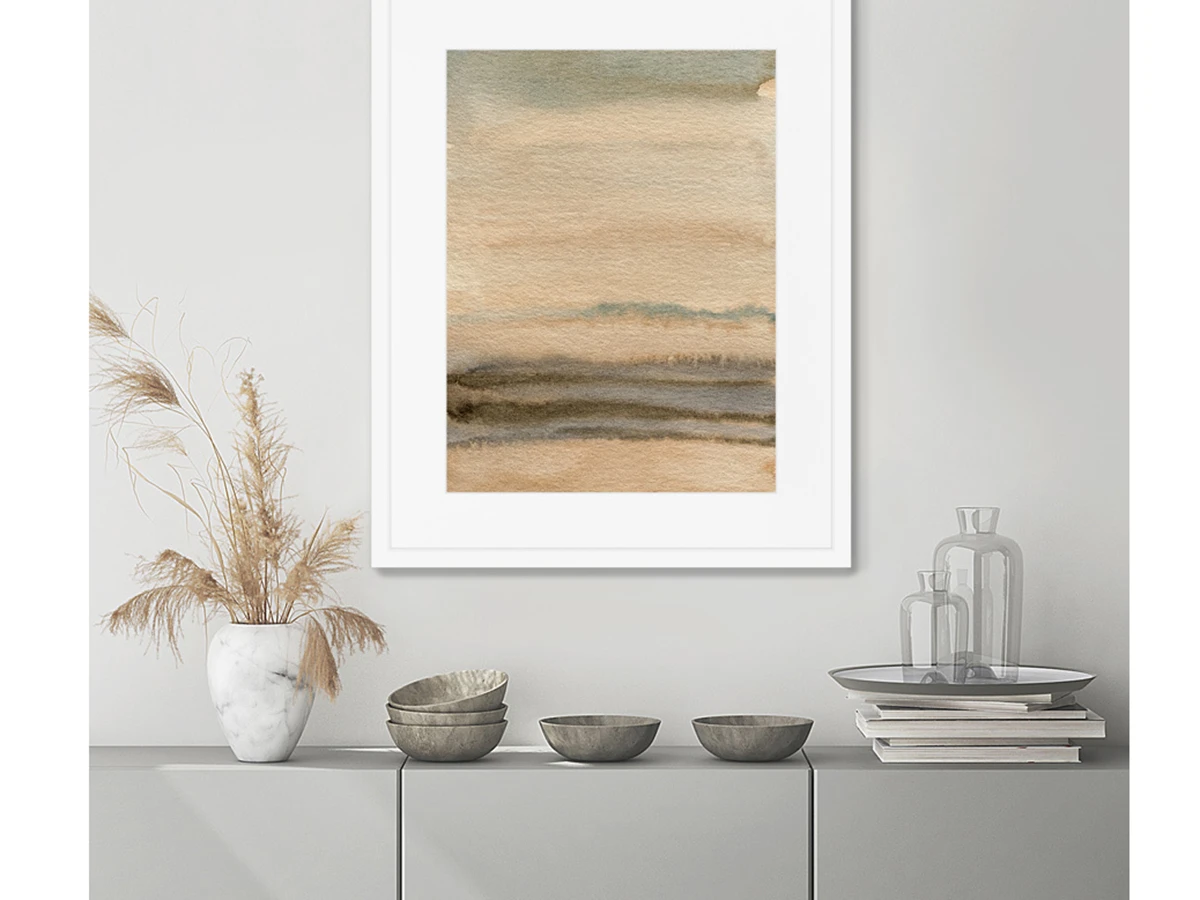 Репродукция картины в раме Evening sky over the sea 635118